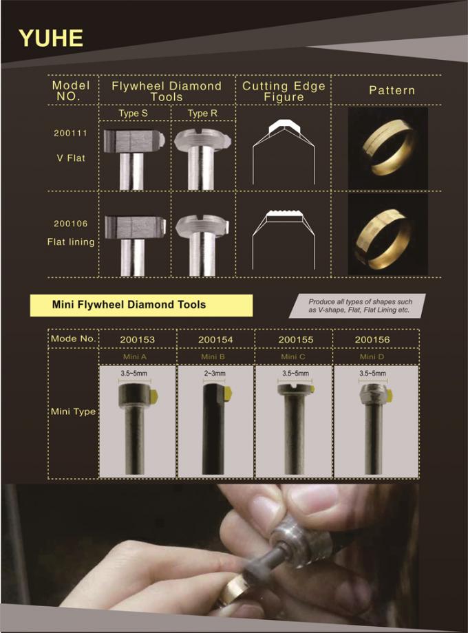 2.35mm Shank 65 Degree Flywheel Diamond Tools 4