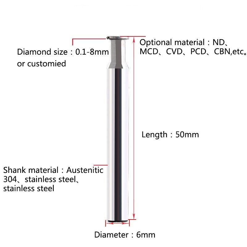 China Jewelry Polishing 90 Degree MCD CNC Diamond Tools factory